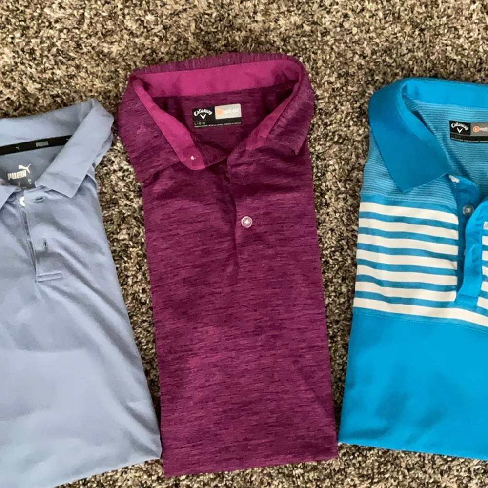 Purple Polo Shirt Classic Collar Moisture-Wicking